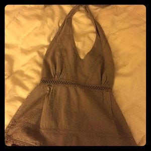 Cotton Natural, hippy style short halter